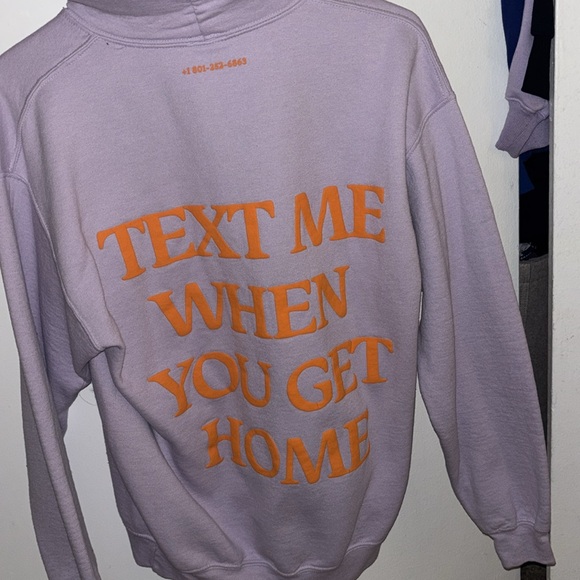 lonely ghost-text me when you get home hoodie - Picture 3 of 5